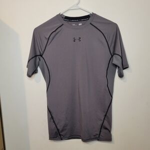 Under Armour HeatGear Compression Top Gray Size Large